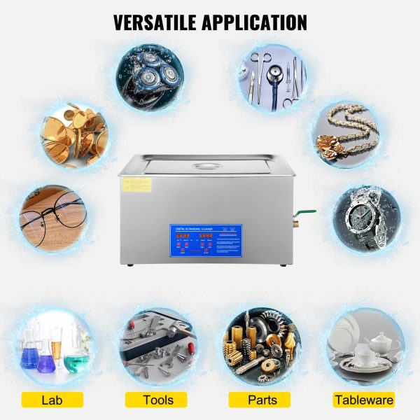 Second image of VEVOR 1.3L 2L 3L 6L 10L 15L 22L 30L Ultrasonic Cleaner Lave-Dishes Portable Washing Machine Diswasher Ultrasound Home Appliances