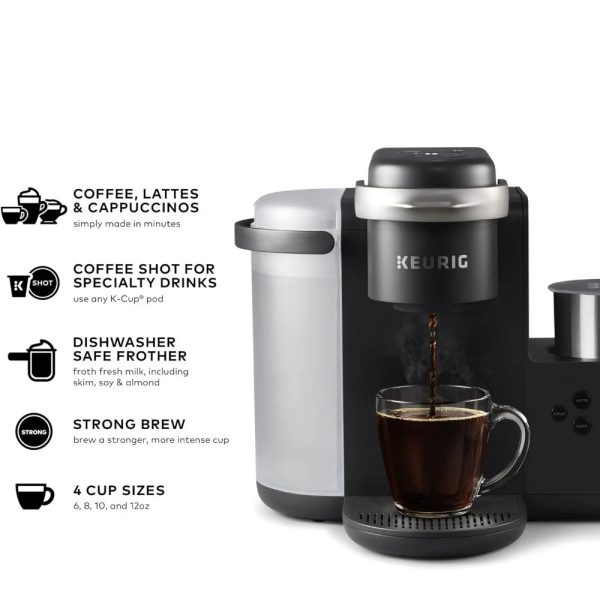 Second image of K-Cafe Single Serve K-Cup Coffee, Latte and Cappuccino Maker, Dark Charcoal coffee maker Home Appliances