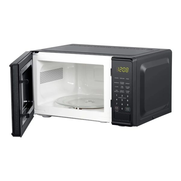 Second image of 0.7 Cu Ft Countertop Microwave Oven - 700 Watts - Black Kitchen Appliances