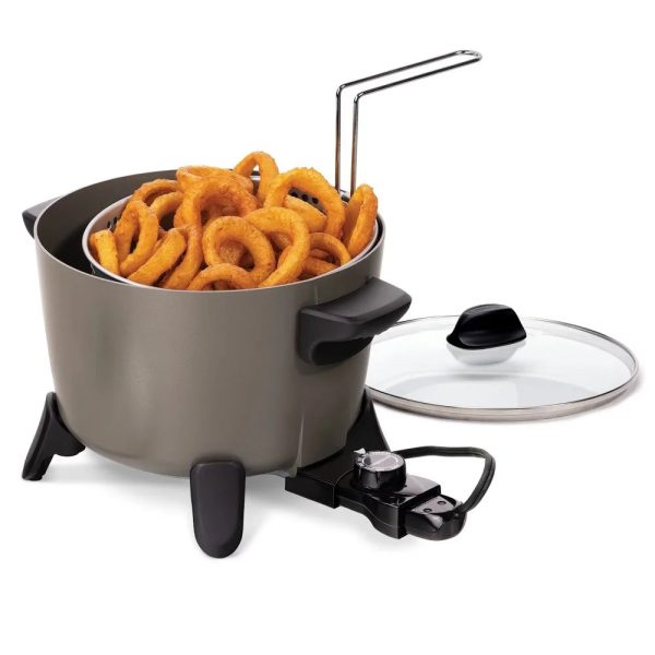Big Kettle Ceramic Deep Fryer/Multi-Cooker, 06026 New electric deep fryer Cooking Appliance Kitchen Appliance