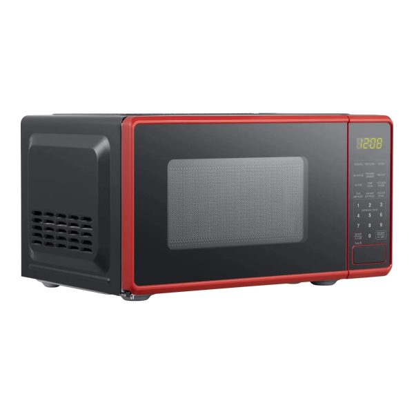 Second image of 0.7 cu. ft. Countertop Microwave Oven, 700 Watts, Red Kitchen Appliances.USA.NEW