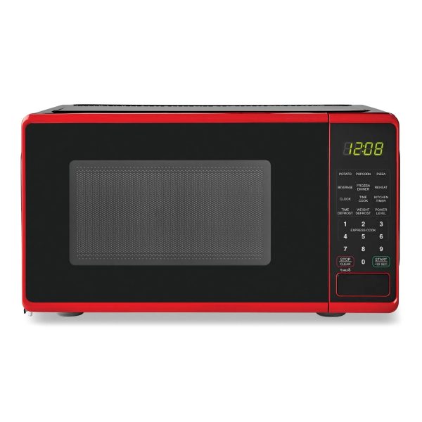0.7 cu. ft. Countertop Microwave Oven, 700 Watts, Red Kitchen Appliances.USA.NEW