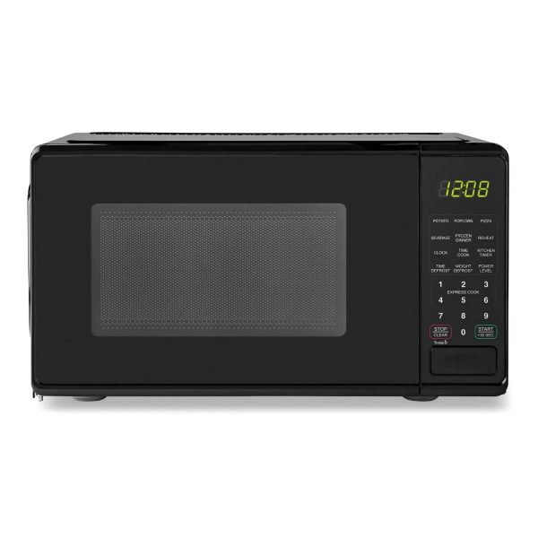 0.7 Cu Ft Countertop Microwave Oven - 700 Watts - Black Kitchen Appliances