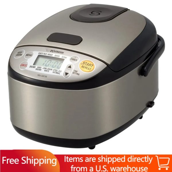 Rice Cooker & Warmer 3-Cups (uncooked) Stainless Multicooker Kitchen Appliances Home
